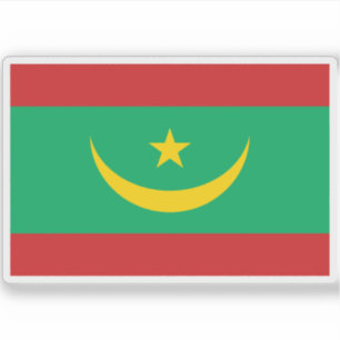 Flag of the Islamic Republic of Mauritania Sticker