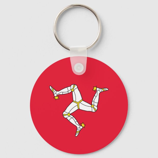 Flag of The Isle of Man Keychain (Front)