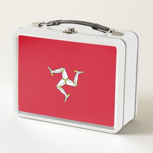 Flag of the Isle of Man Metal Lunch Box (Front)