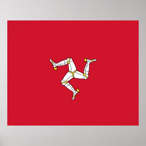 Flag of the Isle of Man Poster