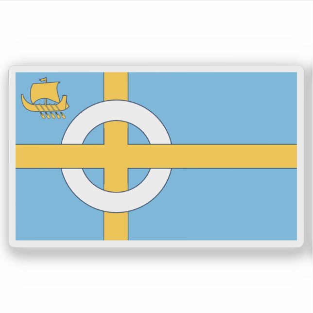 Flag of the Isle of Skye, Scotland Sticker (Front)