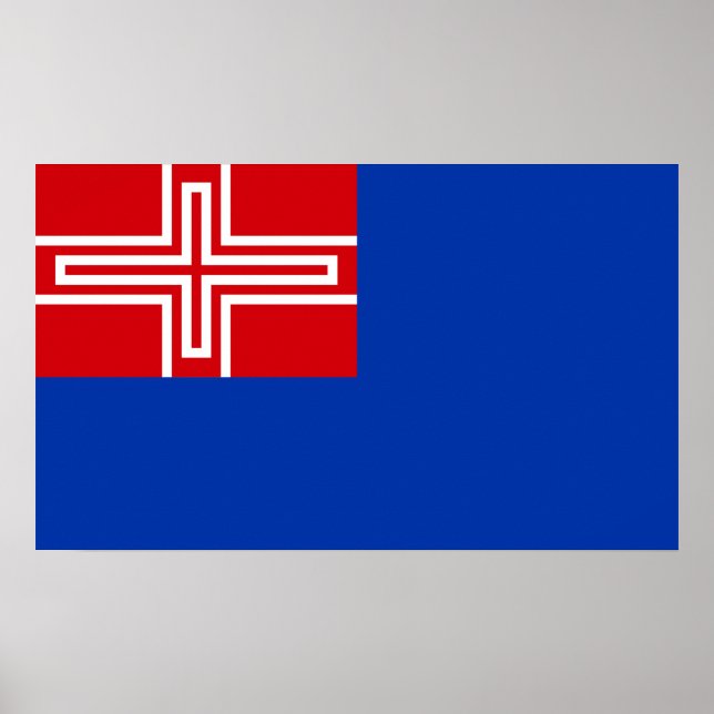 Flag of the Kingdom of Sardinia (1816-1848) Poster (Front)
