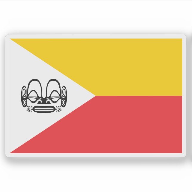 Flag of the Marquesan people, Polynesia, Oceania Sticker (Front)
