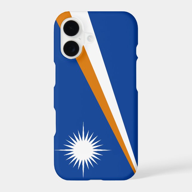 Flag of the Marshall Islands Iphone Case (Back)