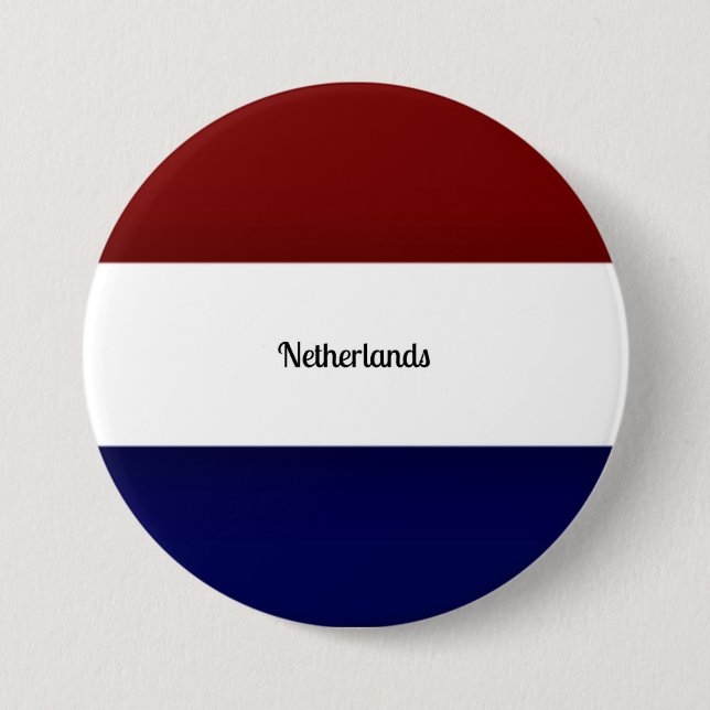 Flag of the Netherlands Button (Front)