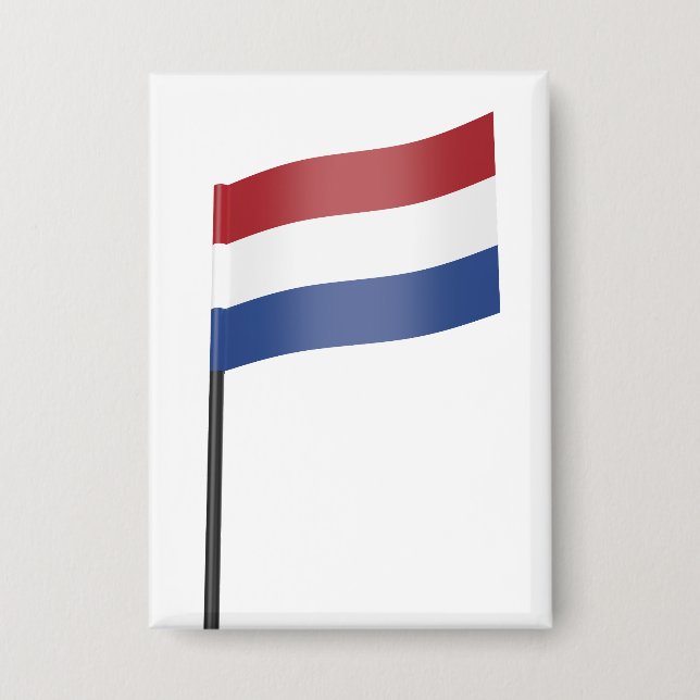 Flag of the Netherlands Button (Front)
