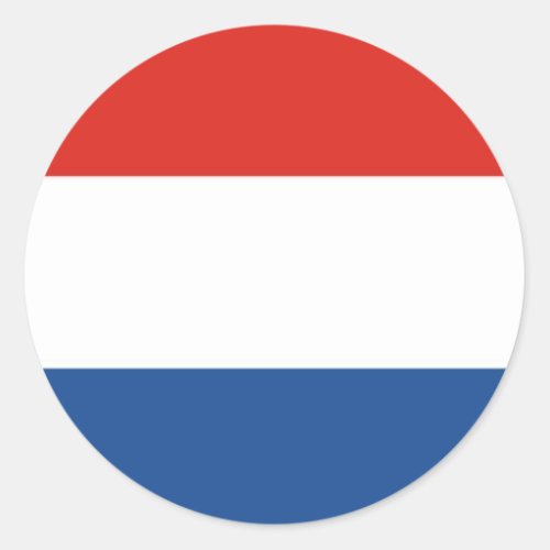 Flag of the Netherlands Classic Round Sticker