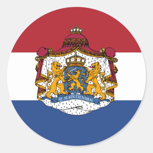 Flag of the Netherlands Coat of Arms Stickers