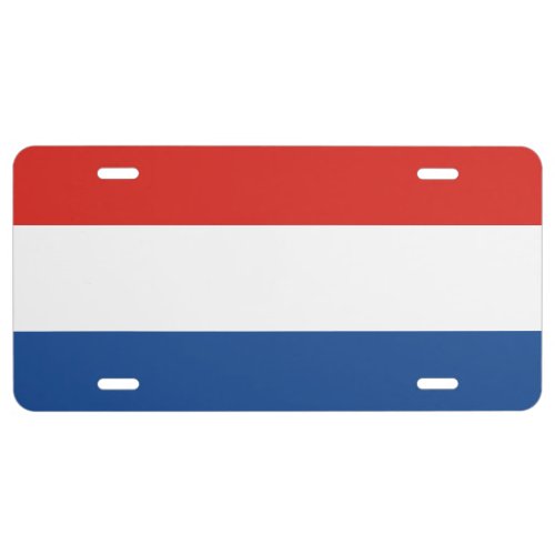 Flag of the Netherlands License Plate