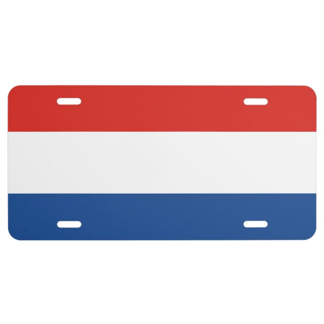 Flag of the Netherlands License Plate (Front)