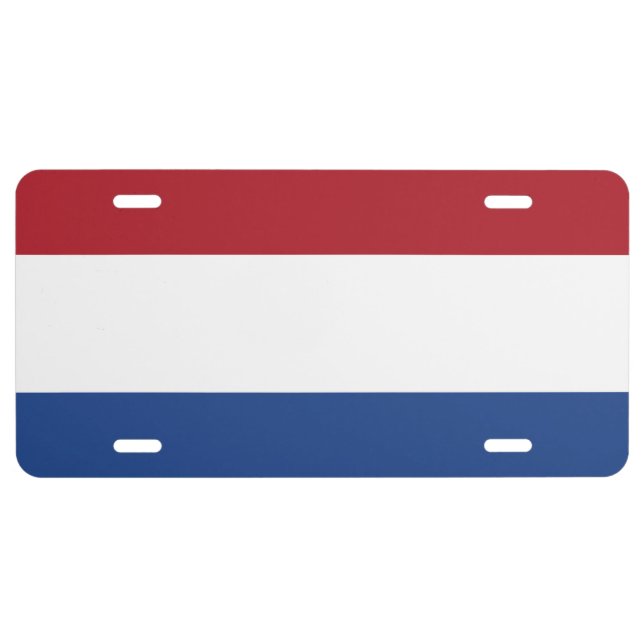 Flag of the Netherlands License Plate (Front)