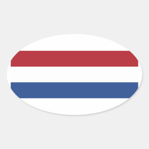 Flag of the Netherlands Oval Sticker
