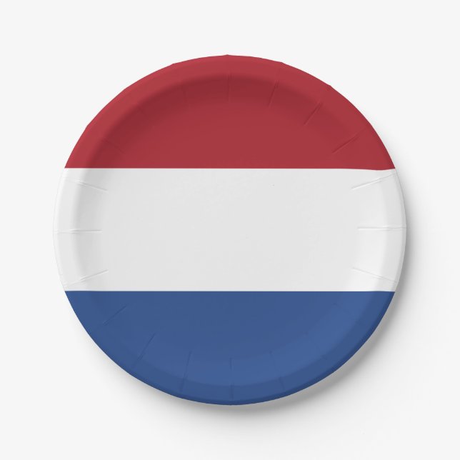 Flag of the Netherlands Paper Plates (Front)