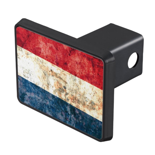 Flag of the Netherlands Trailer Hitch Cover (Top Right)