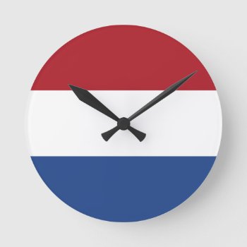 Flag Of The Netherlands Wall Clock by kfleming1986 at Zazzle