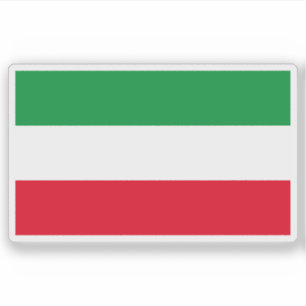 Flag of the North Rhine-Westphalia state, Germany Sticker