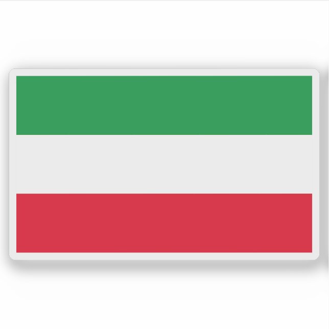 Flag of the North Rhine-Westphalia state, Germany Sticker (Front)