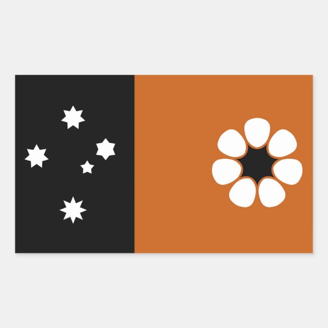Flag of the Northern Territory (AUSTRALIA) Rectangular Sticker (Front)