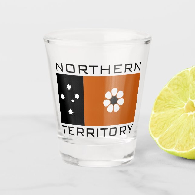 Flag of the Northern Territory (AUSTRALIA) Shot Glass (Front)