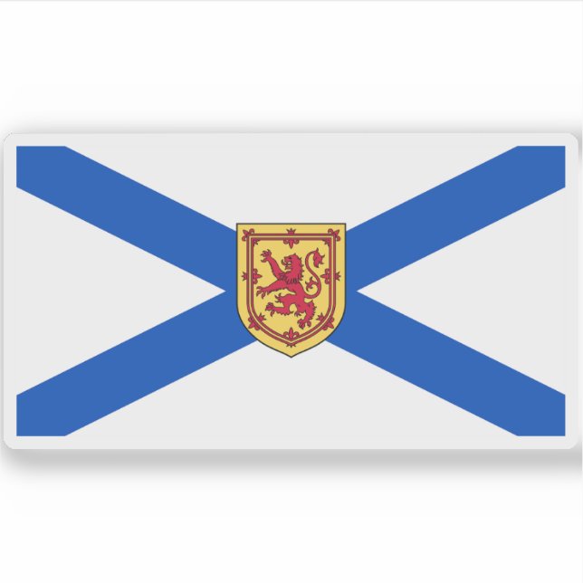 Flag of the Nova Scotia province, Canada Sticker (Front)