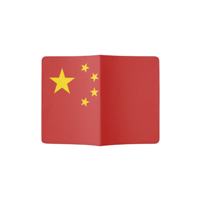 Flag of the People's Republic of China - 中华人民共和国国旗 Passport Holder (Opened)