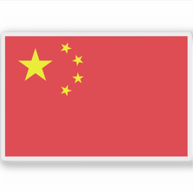Flag of the People's Republic of China  Sticker (Front)