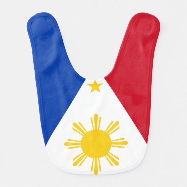 Flag of the Philippines Baby Bib (Front)