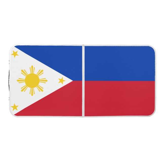 Flag of the Philippines Beer Pong Table (Top)