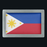 Flag of the Philippines Belt Buckle<br><div class="desc">Flag of the Philippines Belt Buckle</div>