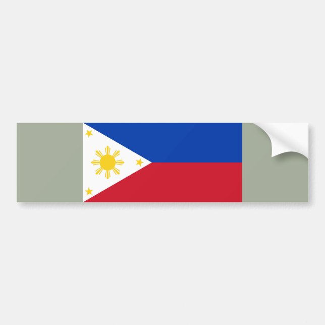 Flag of the Philippines Bumper Sticker (Front)