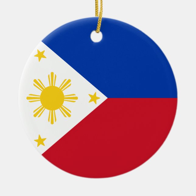 Flag of the Philippines Ceramic Ornament (Front)