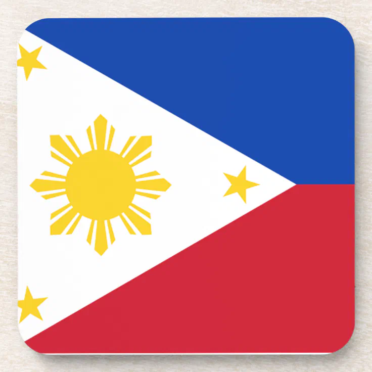 Flag of the Philippines Drink Coaster | Zazzle