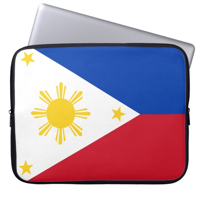Flag of the Philippines Laptop Sleeve (Front)