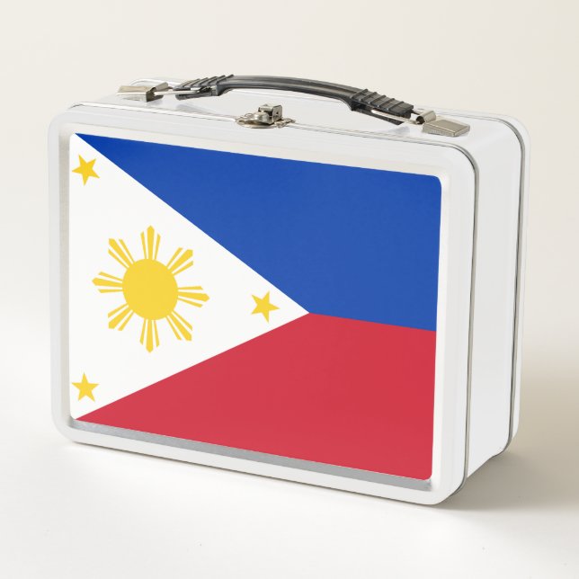 Flag of the Philippines Metal Lunch Box (Front)