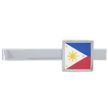 Flag Of The Philippines Tie Clip by Flagosity at Zazzle