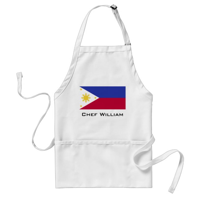 Flag of the Phillipines Adult Apron (Front)