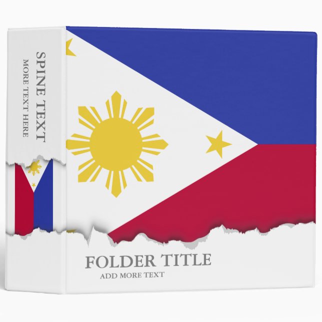 Flag of the Phillipines Binder (Front/Spine)