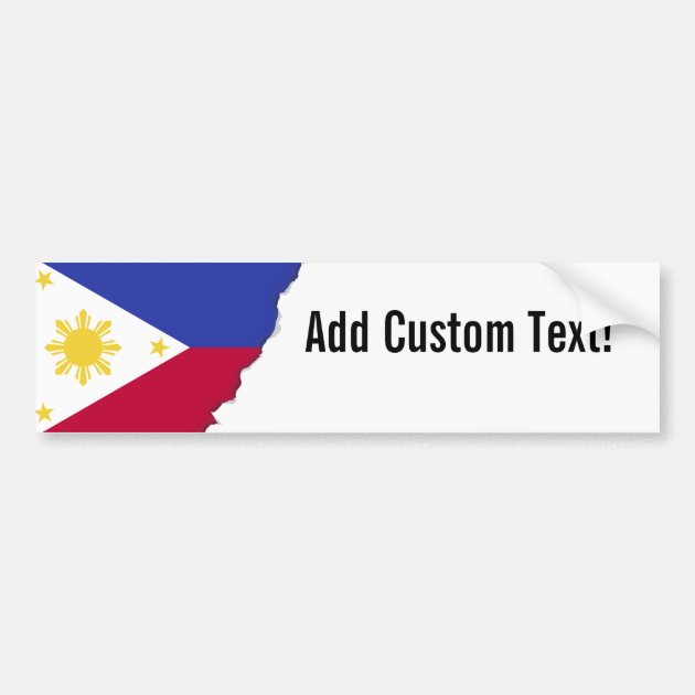 Flag Of The Phillipines Bumper Sticker | Zazzle