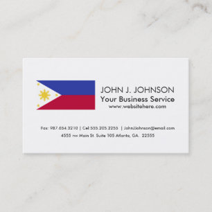 Flag of the Phillipines Business Card