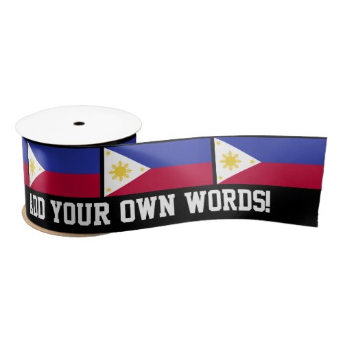 Flag of the Phillipines Satin Ribbon