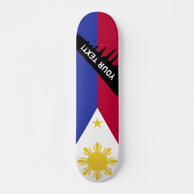 Flag of the Phillipines Skateboard Deck (Front)