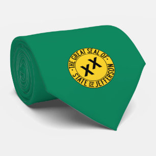 Flag of the Proposed U.S. State of Jefferson Neck Tie