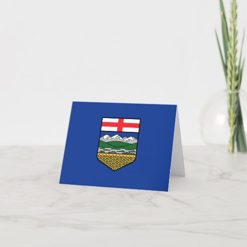 Flag of the province of Alberta Card