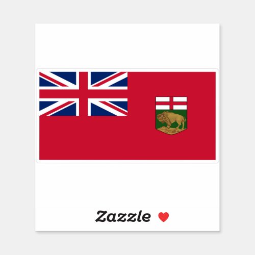 Flag of the province of Manitoba Sticker