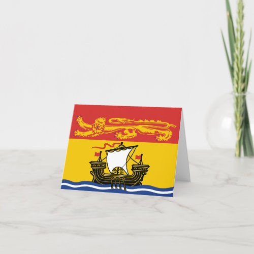 Flag of the province of New Brunswick Card