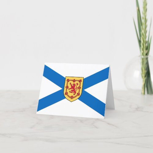 Flag of the province of Nova Scotia Card