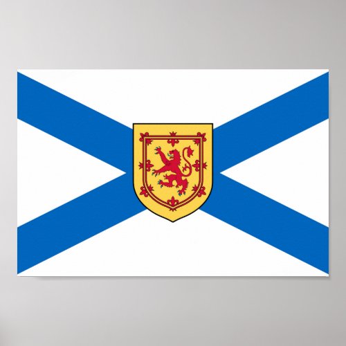 Flag of the province of Nova Scotia Poster