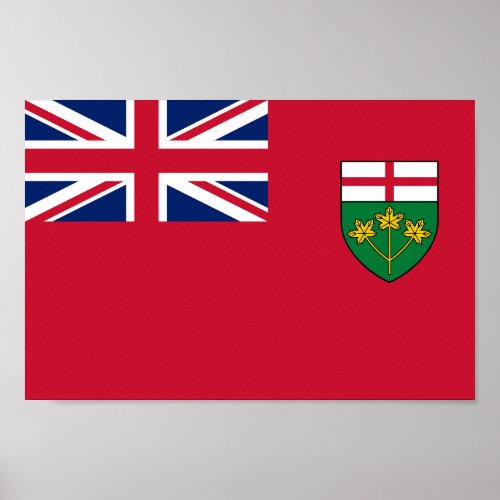 Flag of the province of Ontario Poster