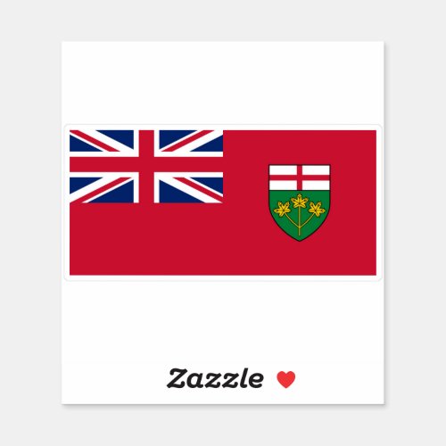 Flag of the province of Ontario Sticker