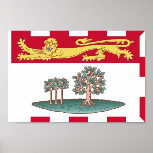 Flag of the province of Prince Edward Island Poster